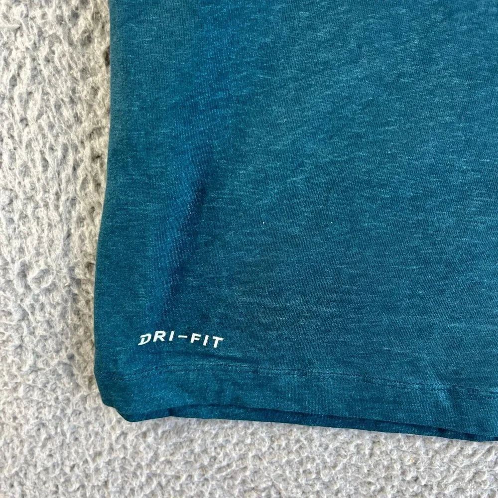 NEW Nike T Shirt Mens Extra Large Blue Graphic Dri-Fit The Nike‎ Tee JUST DO IT